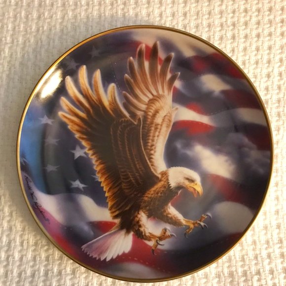 The American Eagle Plate, Franklin Mint Heirloom - Picture 1 of 2